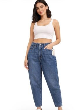 A New Day Barrel Like/Tapered Jeans Women’s Size 10 Denim Blue NWT Relaxed Fit